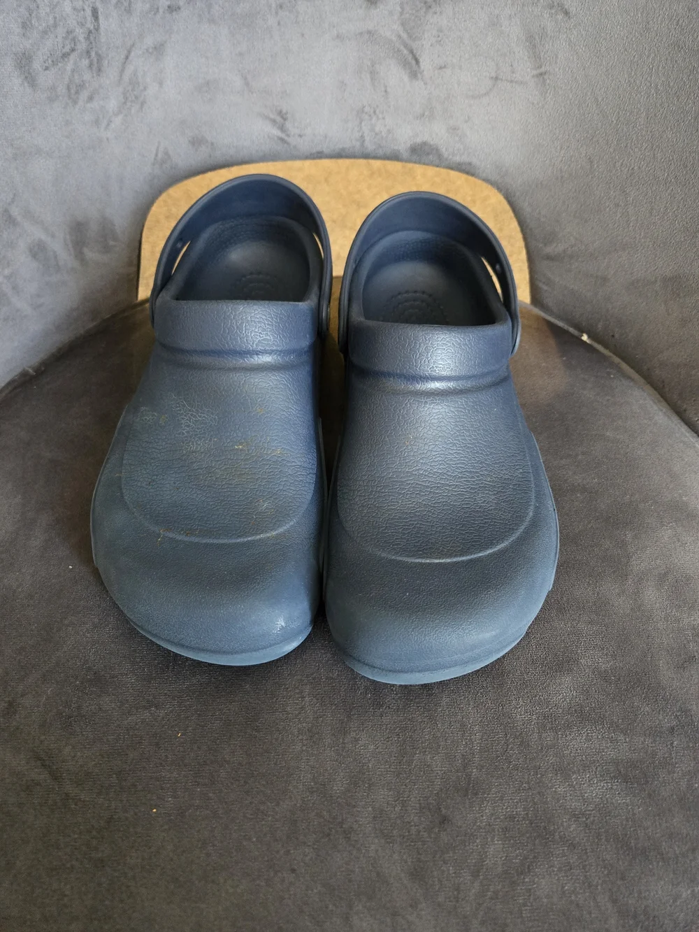 CROCS Men's Navy Blue Slip-On Clogs with Heel Strap